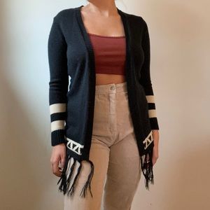 Black pyramid cardigan